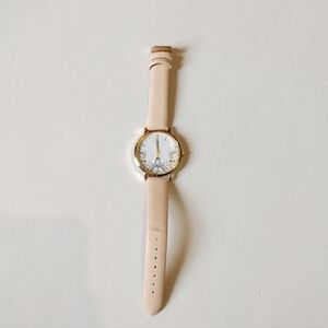 Pastel Pink Watch with Eiffel Tower Paris Design